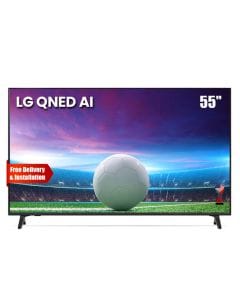LG QNED AI 4K Smart TV 55 Inch, α7 AI Processor 4K Gen8, AI Magic Remote, HDR10, webOS 25 - Black - 55QNED70A6A
