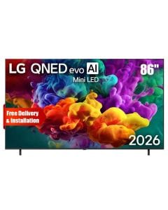 LG 86 Inch evo AI QNED Mini LED 4K Smart TV - Dynamic QNED Color Pro, Alpha 8 AI Processor Gen3, 144Hz FreeSync/VRR | 86QNED85B6T.AMRG