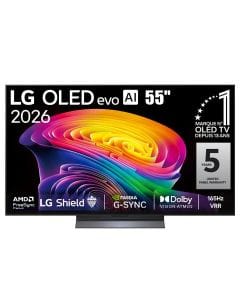 LG 55-Inch OLED evo AI 4K Smart TV, α11 AI Processor 4K Gen3, Dolby Vision & Atmos, 165Hz VRR, webOS 26 | OLED55C6