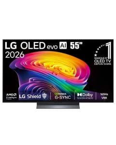 LG 55-Inch OLED evo AI 4K C6 Smart TV, α11 AI Processor 4K Gen3, Dolby Vision & Atmos, 165Hz VRR, webOS 26 | OLED55C66LA.AMRG 