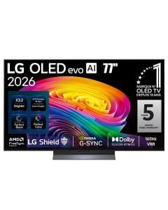 LG 77-Inch OLED evo AI 4K Smart TV, α11 AI Processor 4K Gen3, Dolby Vision & Atmos, 165Hz VRR, webOS 26 | OLED77C6