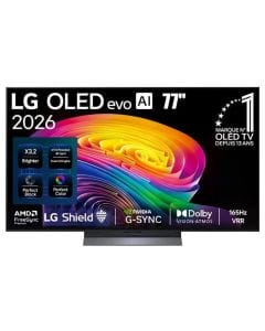 LG 77-Inch OLED evo AI 4K C6 Smart TV, α11 AI Processor 4K Gen3, Dolby Vision & Atmos, 165Hz VRR, webOS 26 | OLED77C66LA.AMRG