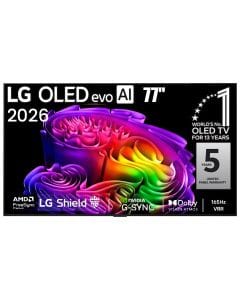 LG 77-Inch OLED evo AI 4K G6 Smart TV, α11 AI Processor 4K Gen3, Dolby Vision & Atmos, 165Hz VRR, webOS 26 | OLED77G6