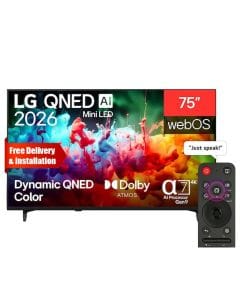 LG 75 Inch AI QNED Mini LED 4K Smart TV - Dynamic QNED Color, Alpha 7 AI Processor Gen9, 60Hz VRR, WebOS | 75QNED72B6T.AMRG 