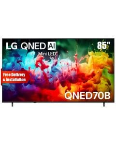 LG 85 Inch AI Mini LED QNED70 4K Smart TV - Dynamic QNED Color, Alpha 7 AI Processor Gen9, WebOS with Gemini & Copilot AI | 85QNED70B6T.AMRG