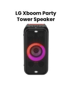 LG XBOOM Party Speaker With Bluetooth, Multi Color Ring Lighting & Double Strobe Lighting, 2.1 Channel - Black - XL5S