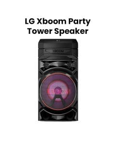 LG XBOOM Party Tower Speaker With Bass Blast, Multi Color Lighting, Karaoke Function, 2.0 Channels - Black - RNC5