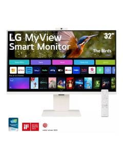 LG 32" 4K UHD IPS Smart Monitor with webOS and Built-in FHD Webcam | 32SR85U-W