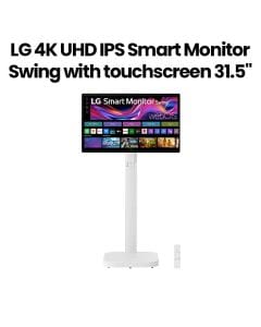 LG 32Inch 4K UHD IPS Smart Monitor Swing With Touchscreen, A Unique Movable Stand And WebOS System With A Hidden Adapter - White -  ‎32U889SA-W.AUS (Open Piece/Display Unit)