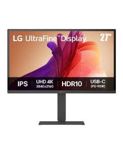 LG 4K UltraFine™ IPS Monitor 27 Inch, 90W Power Delivery, Eye Care Features, HDMI, DisplayPort, USB-C With 90W PD - Black - 27U730A-B