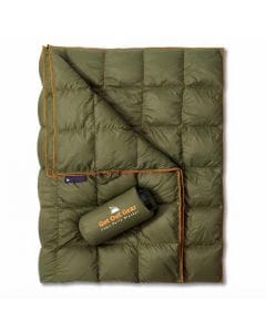 Get Out Gear Down Camping Blanket, Lightweight 650 Fill Power Packable Waterproof Quilt for Backpacking and Travel