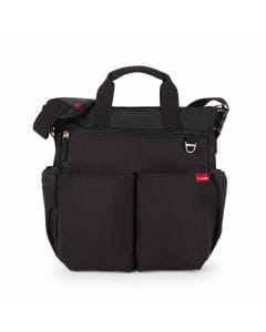 Skip Hop Duo Signature Diaper Bag, Spacious Main Compartment With 10 Pockets, Comfortable Carrying Options, Stroller Friendly Design - Black