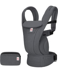 Ergobaby All-in-One Baby Carrier Newborn to Toddler 0-48 Months Front Back Hip Carry 6 Storage Pockets Reflective Grey | BCODMGRAPH