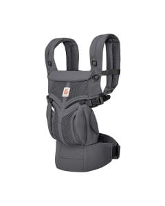 Ergobaby Omni Classic Baby Carrier, Multiple Ergonomic Carry Positions, 3-Way Adjustable Cushioned Head Support - Charcoal Gray