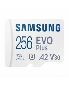 Samsung EVO Plus 256GB microSDXC Memory Card with Adapter, UHS-I U3, V30, 130MB/s Read/Write Speed