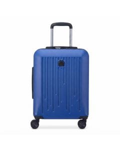Delsey Christine 4 DW Expandable Cabin Trolley 55cm, Hard Shell Spinner, ABS & Polycarbonate, TSA-Approved Combination Lock | Klein Blue
