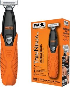 Wahl Ninja Everlast Cordless Trimmer, Wet & Dry Beard Trimmer, Stainless Steel Everlast Blades, 4 Guide Combs