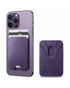Spigen Valentinus MagFit Magnetic Wallet for iPhone 16/15/14/13/12 Series, Slim Vegan Leather Card H