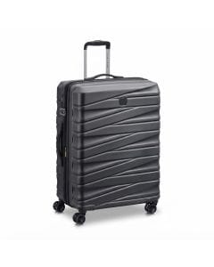 Delsey Tiphanie 70cm Expandable Spinner Trolley Case, Durable Polycarbonate Hard Shell, Polycarbonate (PC) | Graphite
