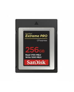 SanDisk Extreme Pro CFexpress Card Type B 256GB 1700MB/s Read SDCFE-256G-GN4NN - Black 