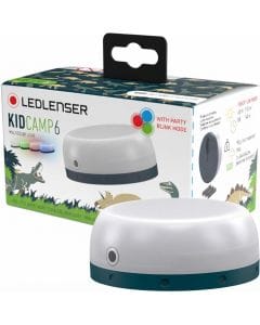 Ledlenser Kidcamp 6 Green Camping Lantern for Kids, 60 Lumens, Battery-Powered Multicolour Mood Light for Outdoor Use