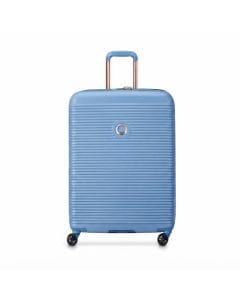 Delsey Securitech 70cm 4-Wheel Expandable Suitcase, Model 385981942, TSA Lock, Recycled rPET (Interior) | Sky Blue