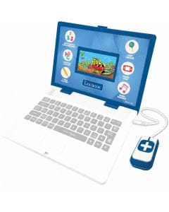 Lexibook Bilingual Educational Laptop for Kids - French & English Learning Computer Blue, Children, 130 Activities