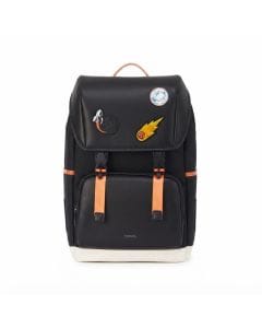 Mokobara The Dodge Backpack - 21L Water-Resistant Nylon Commuter Bag with Vegan Leather Trims Light Year Black
