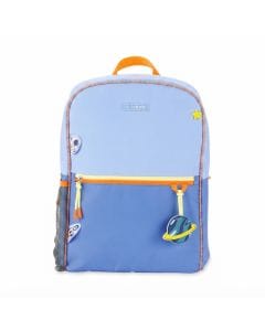 Skip Hop Outer Space Wander Kids Backpack 4+ Years, Roomy Interior with Slip Pocket, Adjustable Padded Straps - Blue