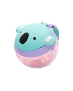 Skip Hop Zoo Koala Snack Cup 12+ Months 222ml, Hygienic Flip-Down Straw Protection, Adorable Zoo Character Design, Dishwasher Safe - Multicolour