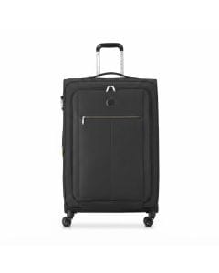 Delsey Pin Up 6 Expandable Large 78cm Spinner Suitcase, 4-Wheel Hardshell Travel Trolley, TSA Combination Lock | Black