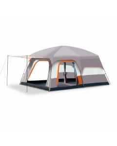 Beauenty Large Family Camping Tent for 4–6 People, 2-Room Waterproof Outdoor Shelter with Porch and Sunshade