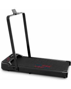 Fitness Walking Pad Treadmill with Handlebar, 1-10km/h Speed, LED Display, Compact Design, 90kg Capacity | Black