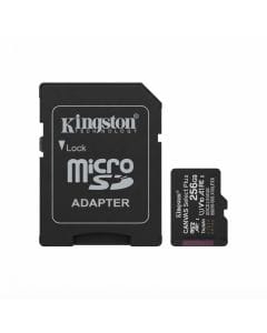 Kingston Canvas Select Plus 256GB microSDXC Memory Card, Up to 150MB/s, A1 App Performance, with Adapter