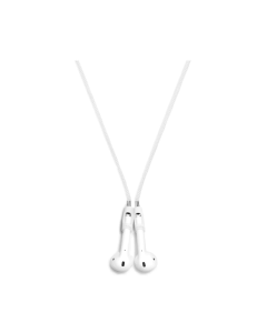 Tapper Magnetic Nylon Strap for AirPods White, Lightweight 67cm Anti-Loss Earbuds Strap, Compatible with AirPods 1st 2nd 3rd Gen & AirPods Pro