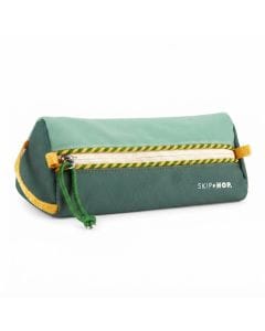 Skip Hop Bugs Wander Pencil Pouch 4+ Years, Bold Colour Block Design, Side Loop For Easy Carrying, Secure Zipper Closure - Green