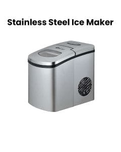 Oscar Stainless Steel Ice Maker, Reliable Ice Production, Compact, Durable -Silver - OSIM-2020