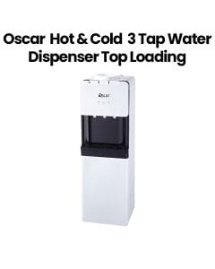 Oscar Hot & Cold Water Dispenser - 3 Tap, Top Loading with Refrigerator| OWD3TR