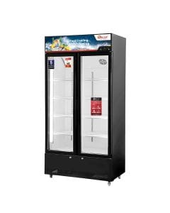 Oscar No-Frost Double Door Showcase Chiller 630L, Stylish Design, Reliable Performance - Black - OCL630