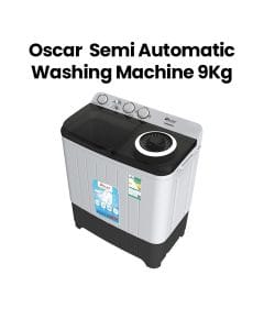 Oscar Semi-Automatic Washing Machine 9kg | Black | OWM90SAKG