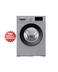 Oscar Front Load Washing Machine 8KG Inverter Motor, Gray | OFL85IG