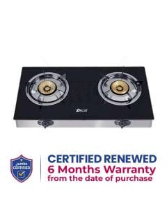 Oscar OGT 20GLP 2 Burner Glass Top Table Gas Cooker
