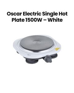 Oscar Electric Single Hot Plate 1500W – White | OHP-10W1