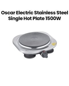 Oscar Electric Stainless Steel Single Hot Plate 1500W | OHP-10S1