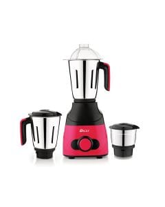 Oscar OMG550 3-in-1 Mixer Grinder – 550W Powerful Motor Kitchen Mixer for Grinding, Blending & Mixing, Indian Style Mixer Grinder | Magenta Black – OMG550