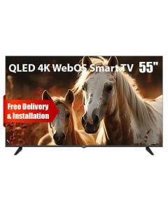Oscar 55" Frameless QLED 4K UHD WebOS Smart TV with Magic Remote | Black | OS55QLEDW