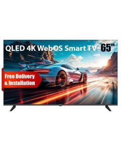 Oscar 65" Frameless QLED 4K UHD WebOS Smart TV with Magic Remote | Black | OS65QLEDW