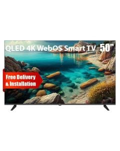 Oscar 50" Frameless QLED 4K UHD WebOS Smart TV with Magic Remote | Black | OS50QLEDW