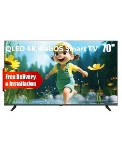 Oscar 70" Frameless QLED 4K UHD WebOS Smart TV with Magic Remote | Black | OS70QLEDW
