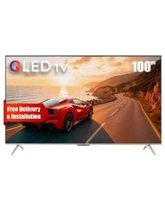 Oscar 100" Frameless QLED 4K UHD WebOS Smart TV – Large Screen Smart Television with Magic Remote | Black – OS100QSW4KHA